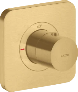 Axor Citterio E Thermostatic Mixer 120/120 For Concealed Installation Gold Brushed