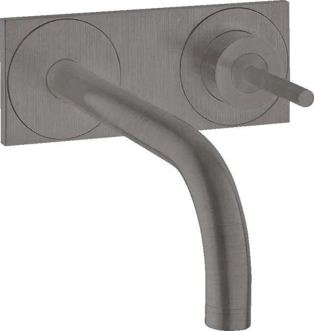 Axor Uno Manual Mixers 257 X 235 X 81mm Gunmetal/chrome - Brushed product image - Image 1