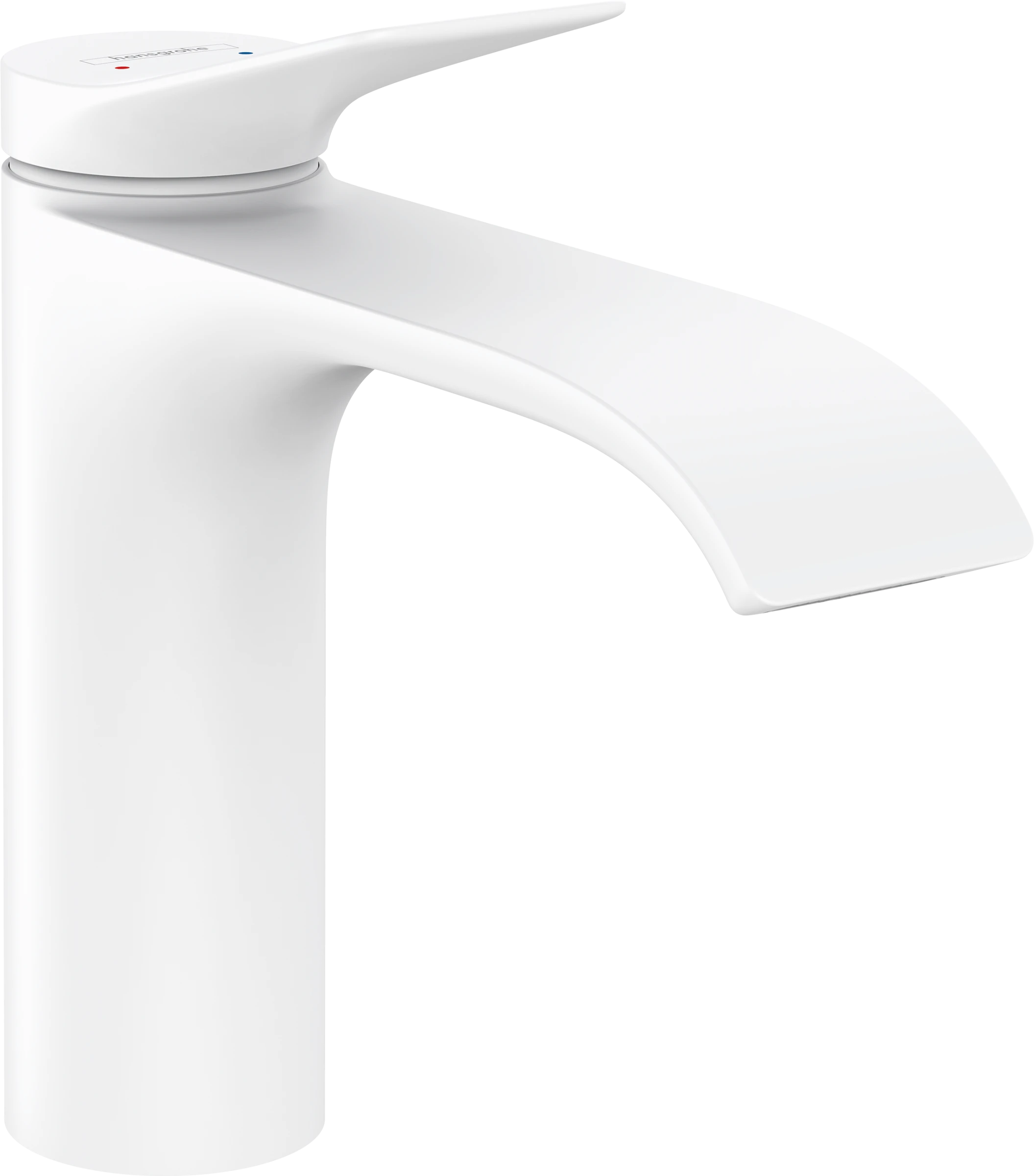 Hansgrohe Vivenis Single Lever Basin Mixer 110 Without Waste Set Matt White