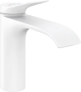 Hansgrohe Vivenis Single Lever Basin Mixer 110 Without Waste Set Matt White