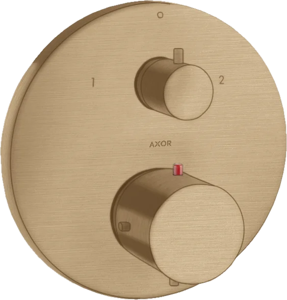 Axor Starck Thermostatic Mixer For Concealed Installation With Shut-off / Diverter Valve Brushed Bronze