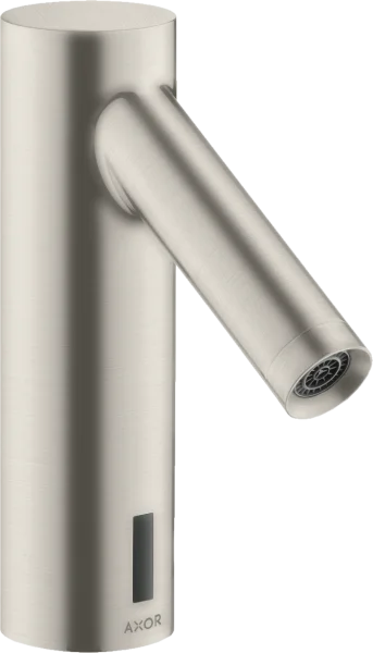Axor Starck Electronic Basin Mixer 90 Without Temperature Control, Battery-operated Stainless Steel