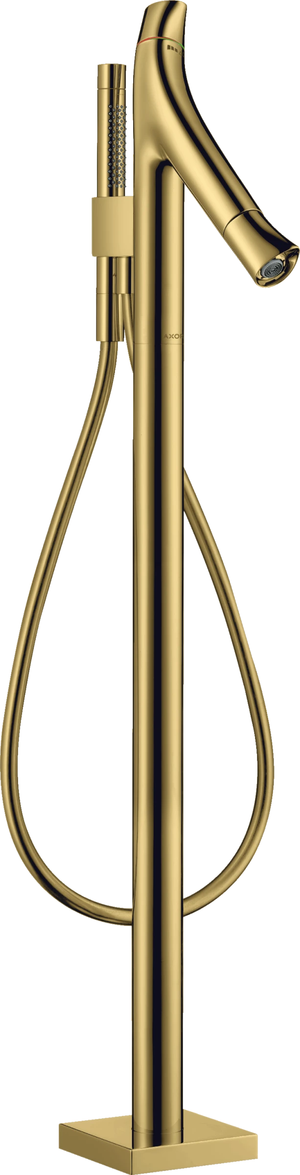 Axor Starck Organic Thermostatic Bath Mixer Floor-standing Gold Polished