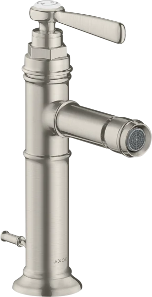 Axor Montreux Single Lever Bidet Mixer With Lever Handle And Pop-up Waste Stainless Steel