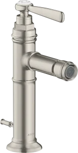 Axor Montreux Single Lever Bidet Mixer With Lever Handle And Pop-up Waste Stainless Steel
