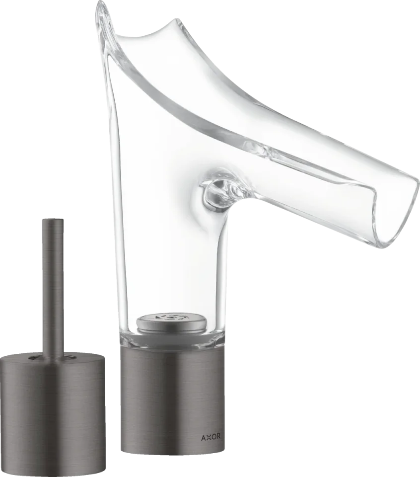 Axor Starck V Manual Mixers 400 X 280 X 160mm Gunmetal/chrome - Brushed product image - Image 1