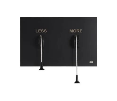 Oli Less Is More Flush Plate Black Mechanical TD product image - Image 1