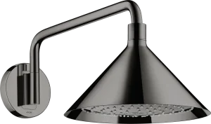 Axor Showers/front Overhead Shower 240 2jet With Shower Arm Polished Black Chrome