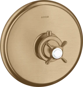 Axor Montreux Thermostatic Mixer For Concealed Installation With Cross Handle Brushed Bronze