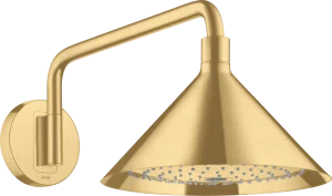 Axor Showers/front Overhead Shower 240 2jet With Shower Arm Gold Brushed