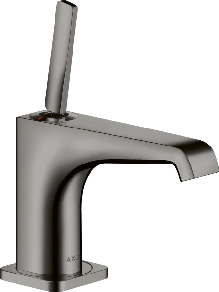 Axor Citterio E Pillar Tap 90 With Pin Handle Without Waste Polished Black Chrome