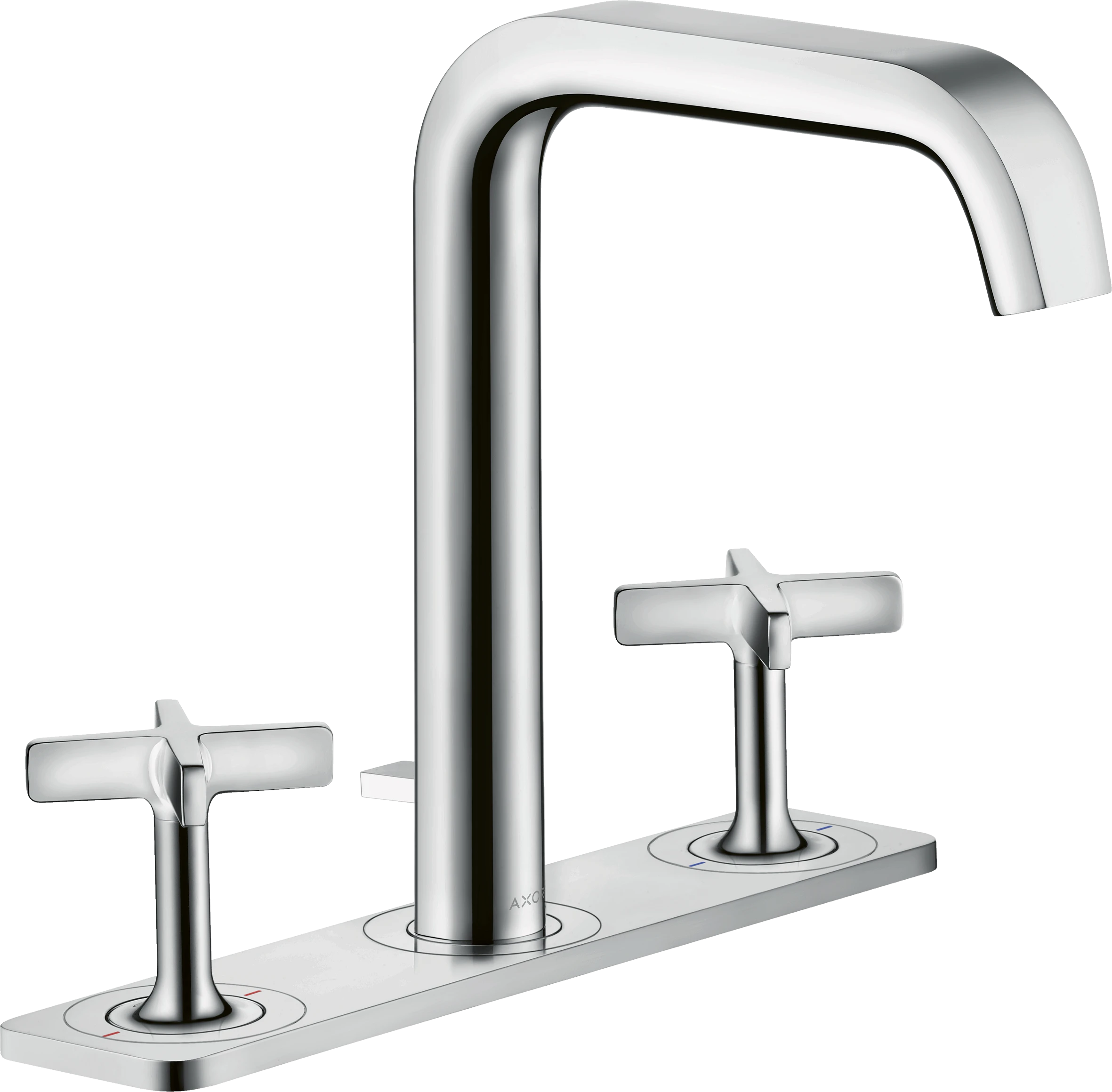 Axor Citterio E 3-hole Basin Mixer 170 With Plate And Pop-up Waste Chrome