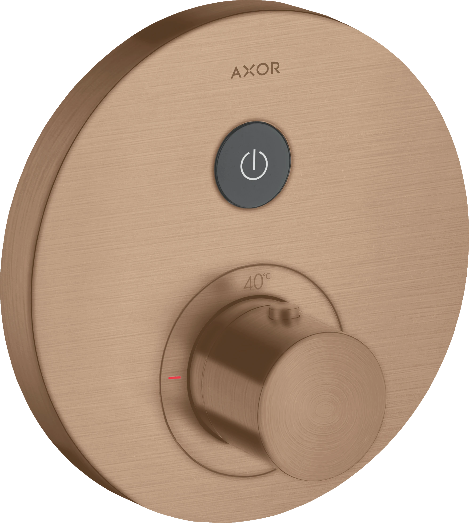 Axor Showerselect Thermostatic Mixer Round For Concealed Installation For 1 Outlet Brushed Red Gold