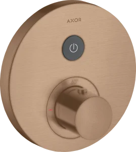 Axor Showerselect Thermostatic Mixer Round For Concealed Installation For 1 Outlet Brushed Red Gold
