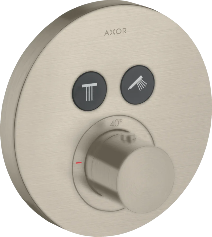 Axor Showersolutions Thermostatic Shower Mixer Concealed 220 X 185 X 135mm Nickel - Brushed product image - Image 1