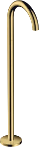Axor Uno Bath Spout Curved Floor-standing Gold Polished