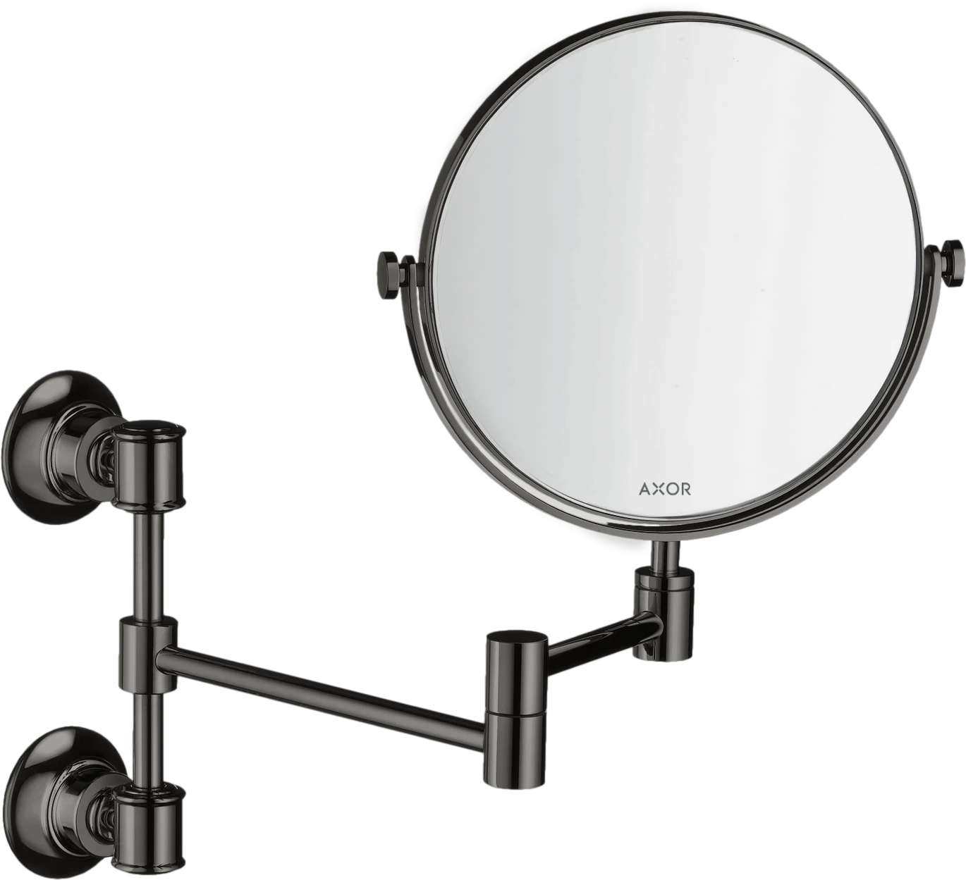 Axor Montreux Shaving Mirror Polished Black Chrome