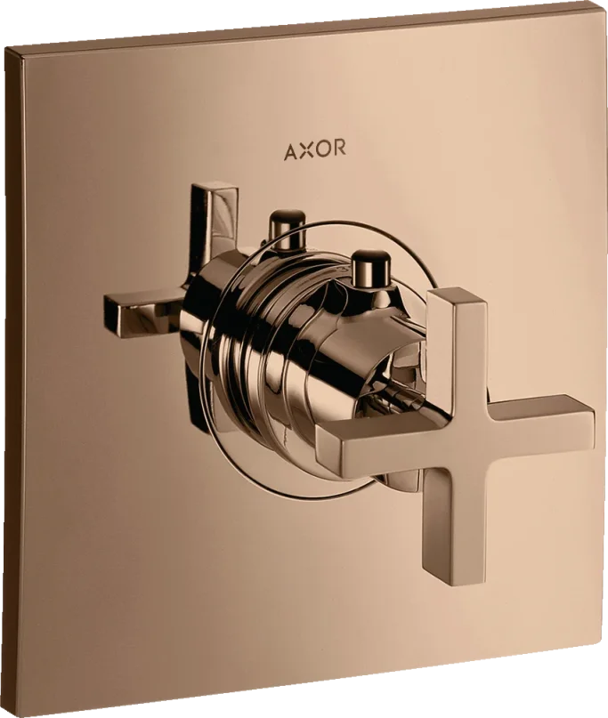 Axor Citterio Thermostatic Shower Mixer Concealed 217 X 187 X 135mm Rose Gold/gold - Polished product image - Image 1