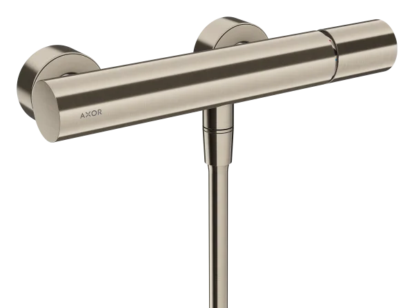 Axor Uno Single Lever Manual Shower Mixer For Exposed Installation With Zero Handle Brushed Nickel