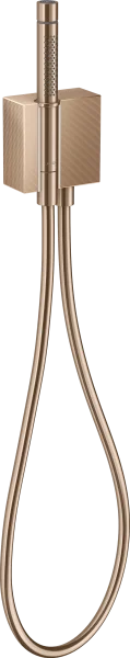 Axor Edge Porter Unit With Baton Hand Shower 2jet And Shower Hose - Diamond Cut Polished Red Gold
