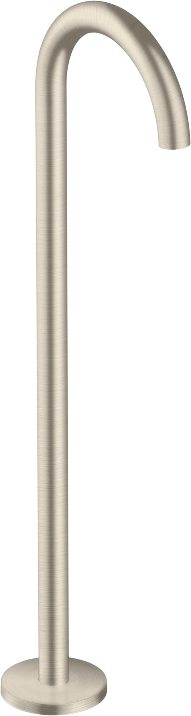 Axor Uno Bath Spout Curved Floor-standing Brushed Nickel