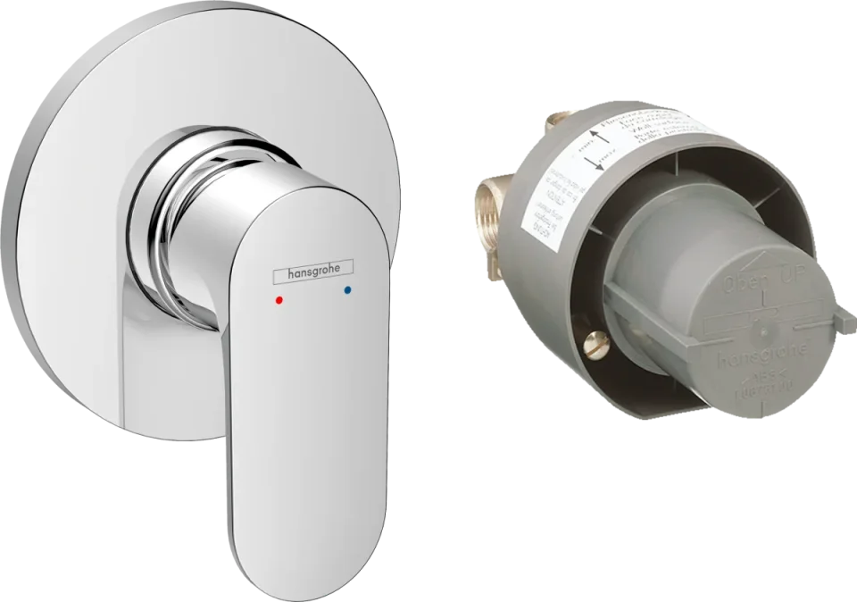 Hansgrohe Rebris S Shower Mixers Concealed 215 X 180 X 130mm Chrome product image - Image 1