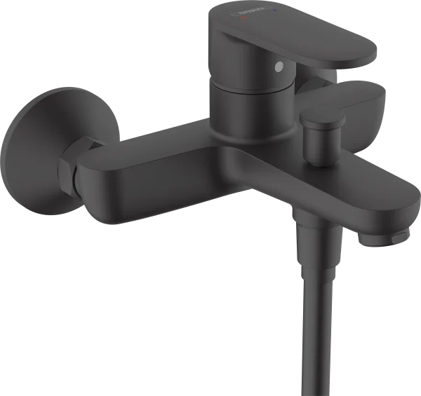 Hansgrohe Vernis Blend Single Lever Bath Mixer For Exposed Installation Matt Black