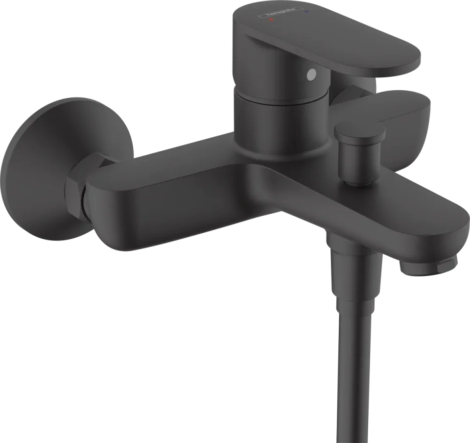 Hansgrohe Vernis Blend Bath Mixers Exposed 245 X 197 X 120mm Black - Matt product image - Image 1
