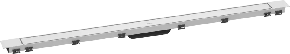 Hansgrohe Raindrain Match Plus Finish Sets Shower Wastes 1395 X 165 X 85mm White - Matt product image - Image 1
