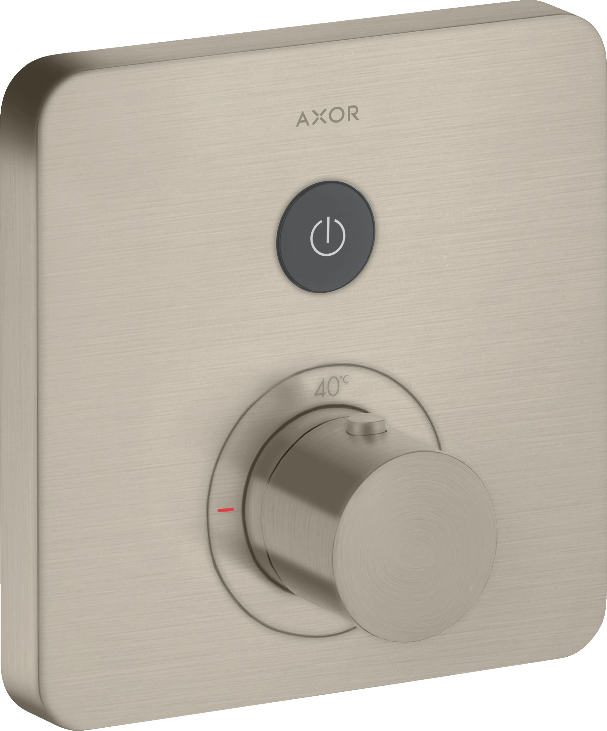 Axor Showerselect Thermostatic Mixer Softsquare For Concealed Installation For 1 Outlet Brushed Nickel