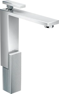 Axor Edge Single Lever Basin Mixer 280 With Push-open Waste - Diamond Cut Chrome