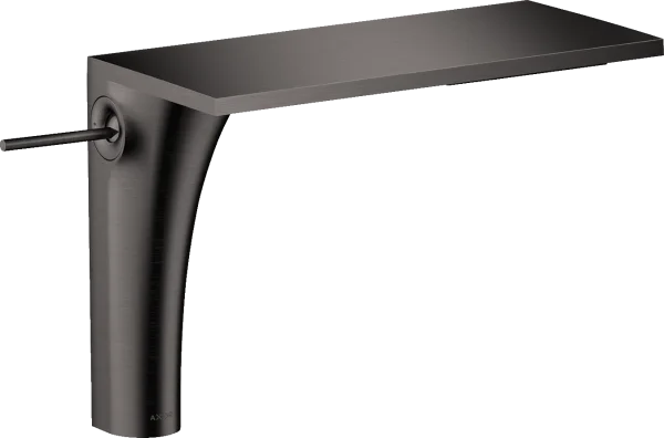 Axor Massaud Single Lever Basin Mixer 220 For Wash Bowls Without Waste Brushed Black Chrome