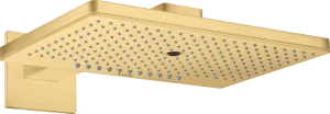 Axor Showersolutions Overhead Shower 460/300 3jet With Shower Arm And Square Escutcheon Gold Brushed