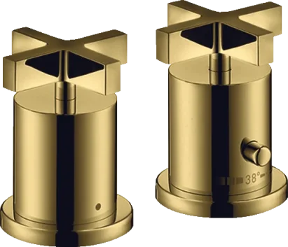 Axor Citterio Thermostatic Bath Filler Concealed 130 X 110 X 87mm Gold - Polished product image - Image 1