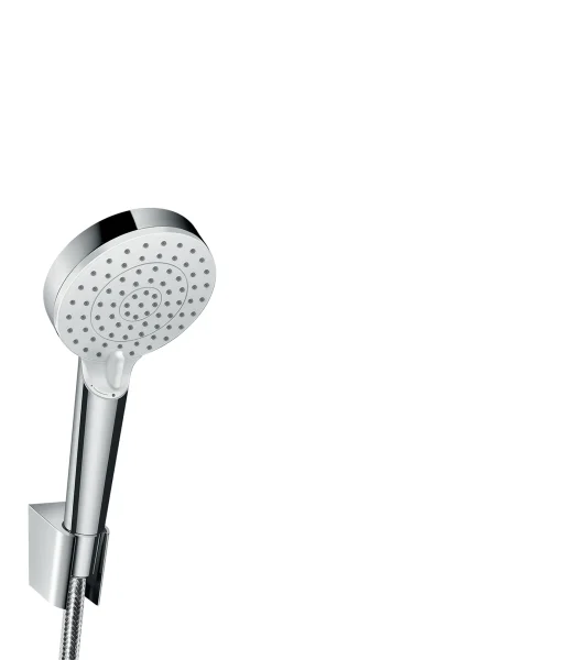 Hansgrohe Crometta Shower Holder Set 100 Vario Ecosmart With Shower Hose 160 Cm