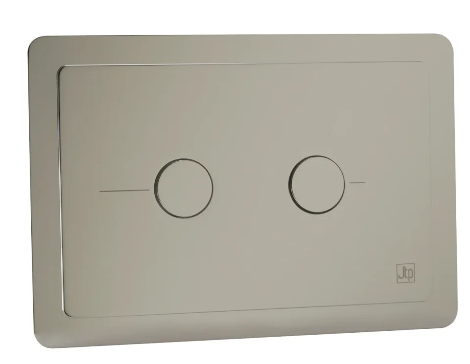 Just Taps Grosvenor Pneumatic Flush Plate Nickel RT product image - Image 1