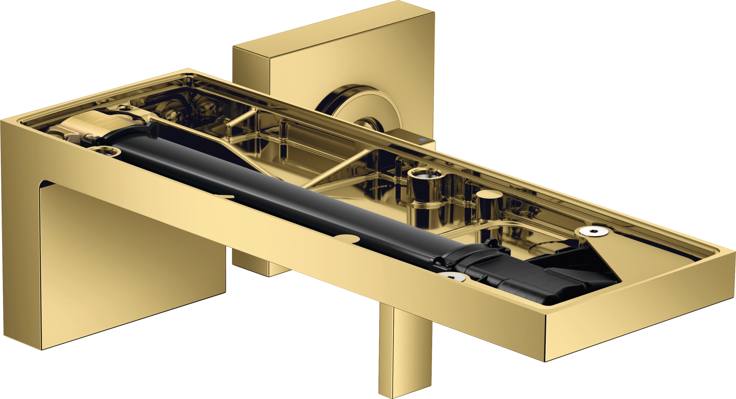 Axor Myedition Single Lever Basin Mixer For Concealed Installation Wall-mounted With Spout 221 Mm Without Plate Gold Polished