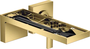 Axor Myedition Single Lever Basin Mixer For Concealed Installation Wall-mounted With Spout 221 Mm Without Plate Gold Polished