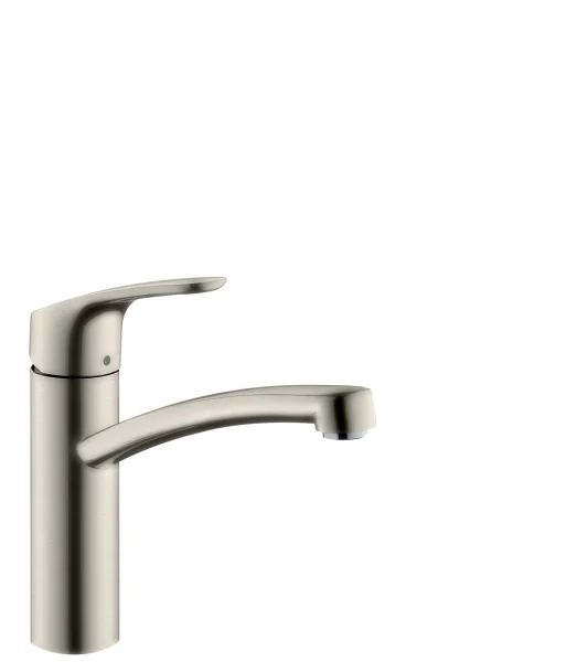 Hansgrohe Focus M41 Single Lever Kitchen Mixer 160, Single Spray Mode Stainless Steel