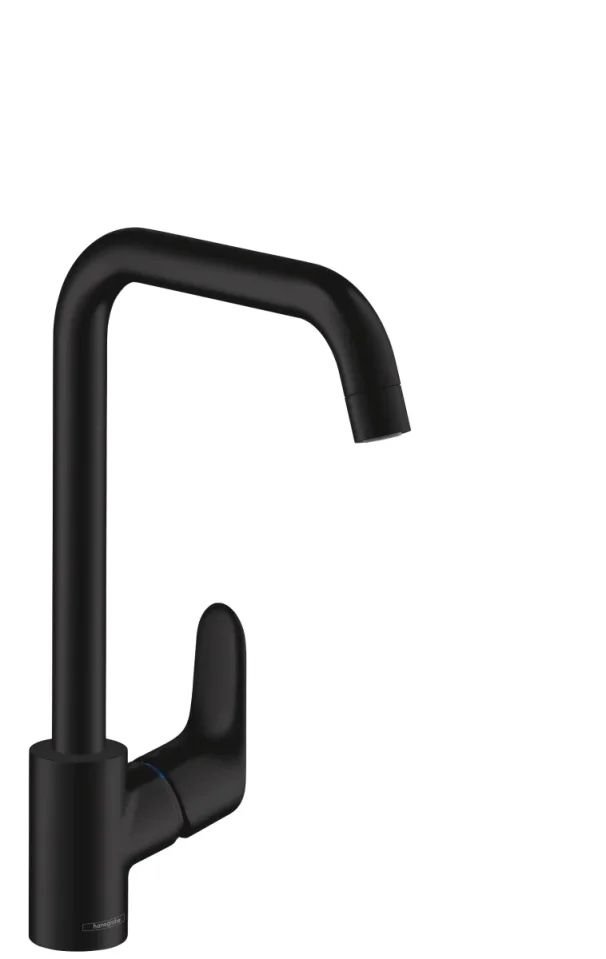 Hansgrohe Focus M41 Manual Kitchen Mixers 410 X 316 X 79mm Black - Matt product image - Image 1