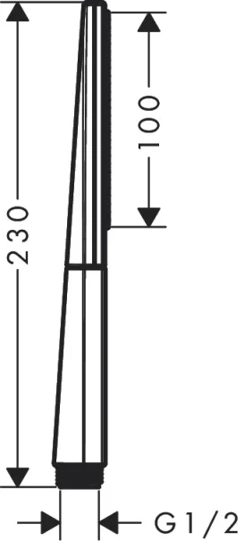 Hansgrohe Rainfinity Hand Showers 250 X 61 X 45mm White - Matt detail view - Image 2