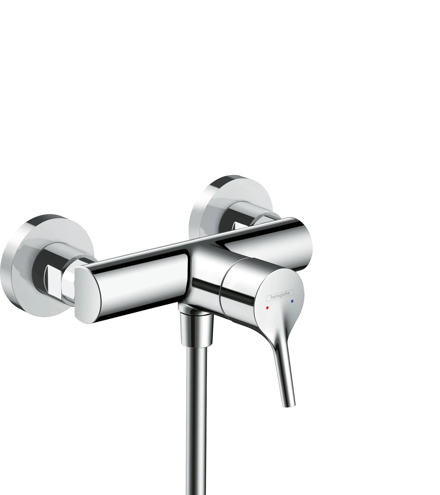 Hansgrohe Talis S Single Lever Manual Shower Mixer For Exposed Installation With Centre Distance 15.3 Cm Chrome