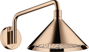 Axor Showers/front Overhead Shower 240 2jet With Shower Arm Polished Red Gold