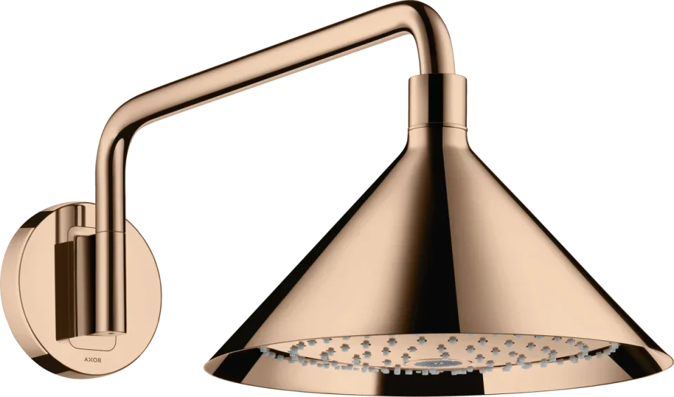 Axor Showers/front Overhead Showers 524 X 490 X 183mm Rose Gold/gold - Polished product image - Image 1