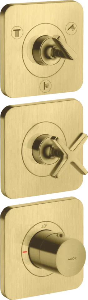 Axor Citterio E Thermostatic Shower Mixer Concealed 290 X 204 X 144mm Brass - Brushed product image - Image 1