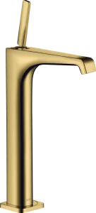 Axor Citterio E Single Lever Basin Mixer 250 With Pin Handle For Wash Bowls With Waste Gold Polished