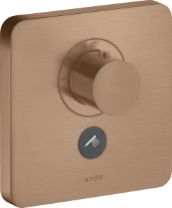 Axor Showerselect Thermostatic Mixer Highflow Softsquare For Concealed Installation For Multiple Outlets Brushed Red Gold