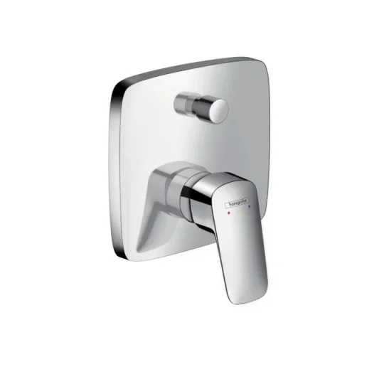 Hansgrohe Logis Bath Mixers Concealed 220 X 180 X 130mm Chrome detail view - Image 2