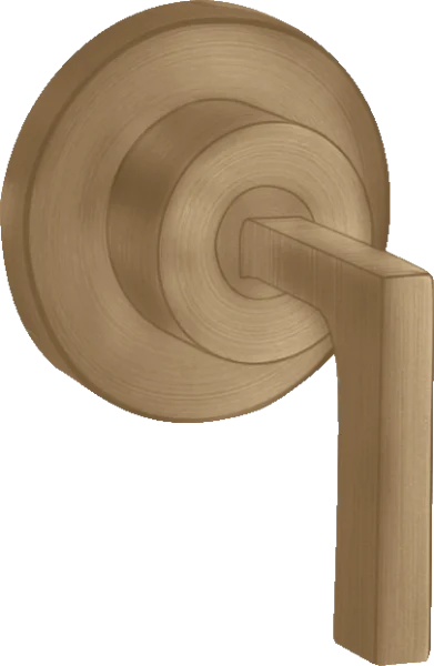 Axor Citterio Shut-off Valve For Concealed Installation With Lever Handle Brushed Bronze