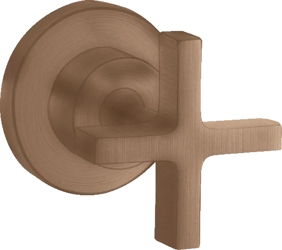 Axor Citterio Shut-off Valve For Concealed Installation With Cross Handle Brushed Red Gold